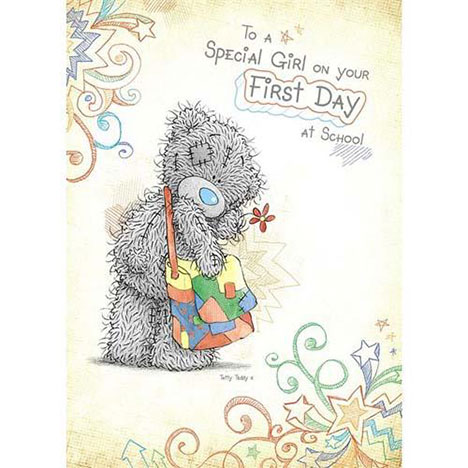 Special Girl First Day of School Me to You Bear Card £1.60